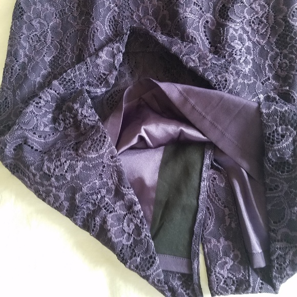 Tahari Purple Lace Dress - Picture 5 of 8